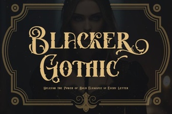Blacker Gothic: Modern Font Design & Download