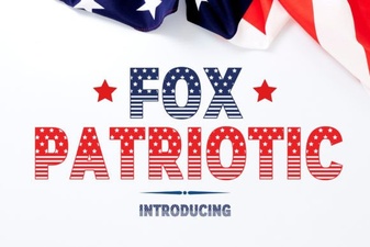 Fox Patriotic Font for Crafts & Patriotic Designs