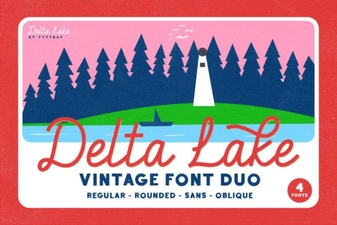 Delta Lake Font Designs & Download Instructions
