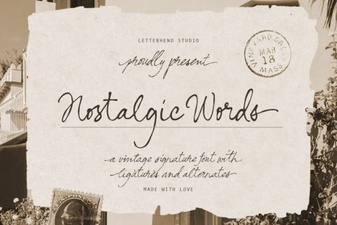 Nostalgic Fonts for Designers & Creatives