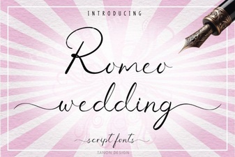 Romeo Font: Elegant Wedding Invitation Designs