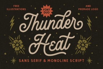 Thunder Heat Duo: a Bold Typographic Pairing