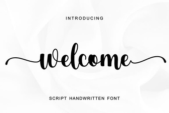 Stylish Welcome Fonts for Your Creative Projects